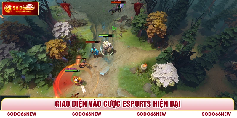 Giao diện vào cược Esports hiện đại