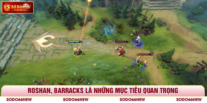 Roshan, Barracks là những mục tiêu quan trọng